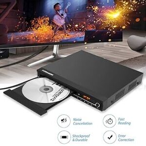 FANG Black DVD Player for TV